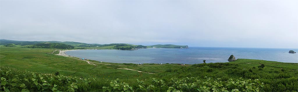 Панорама бухты Алеут (370 kb)